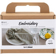 Firma Creativ https: www.cchobby.nl mini-hobbyset-embroidery-napkin-dusty-green-1-box