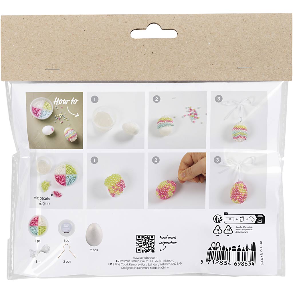 Creativ Company Mini Hobbyset Modeling Egg z koralikami, 2.