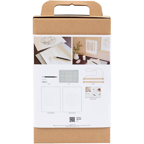 Firma Creativ https: www.cchobby.nl hobbyset-papier-artystyczny-wieszaki-off-white-1-box