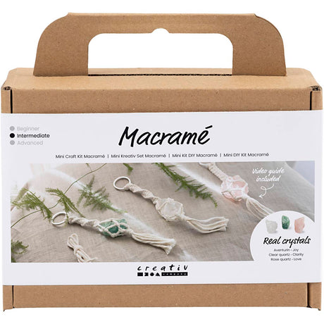 Firma Creativ https: www.cchobby.nl mini-hobbyset-macrame-keychains-matte-transparent-dusty-green-soft-pink-light-natural-1-box