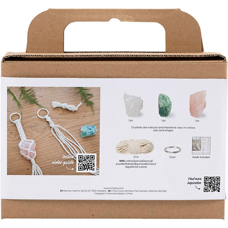Firma Creativ https: www.cchobby.nl mini-hobbyset-macrame-keychains-matte-transparent-dusty-green-soft-pink-light-natural-1-box