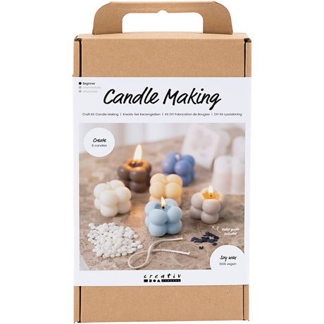 Firma Creativ https: www.cchobby.nl hobbyset-candle-making-bubble-soya-candle-beige-lightblue-creme-1-box