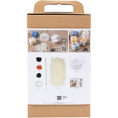 Firma Creativ https: www.cchobby.nl hobbyset-candle-making-bubble-soya-candle-beige-lightblue-creme-1-box