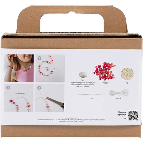 Firma Creativ https: www.cchobby.nl mini-hobbyset-biżuteria-naszyjnik-i-bransoletka-różowy-1-pudełko