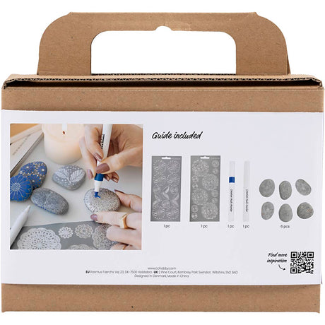Firma Creativ https: www.cchobby.nl mini-hobbyset-stone-decoration-blue-1-box