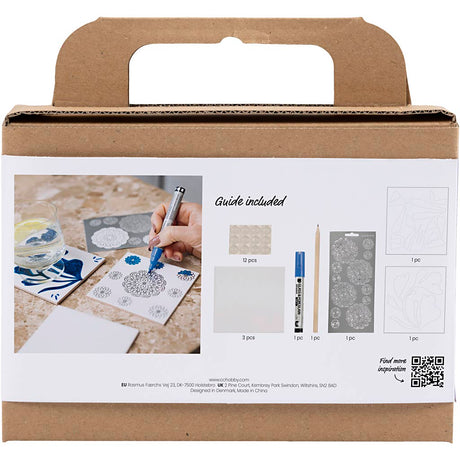 Firma Creativ https: www.cchobby.nl mini-hobbyset-decoration-porcelain-coasters-blue-1-box