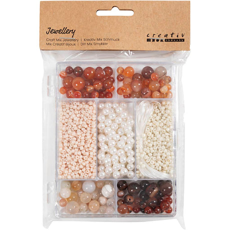 Https: www.cchobby.nl Creative-Box-jewelry-agates-size-2-6-10-mm-hole size-0-8-1-8-mm-około-1480-piece-różne-kolory-1-pudełko