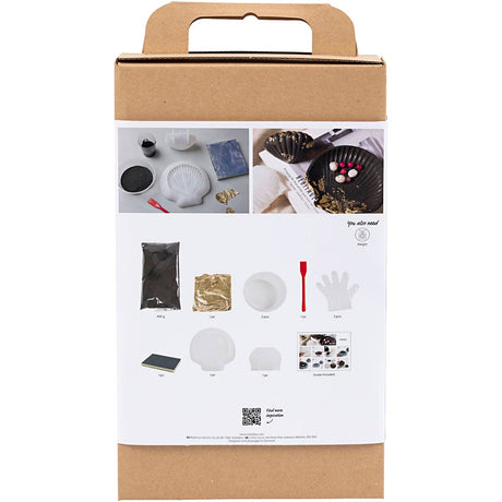 Firma Creativ https: www.cchobby.nl hobbyset-resin-casting-mussel-black-gold-1-box