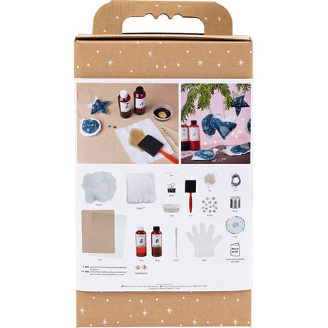 Firma Creativ https: www.cchobby.nl hobbyset-cyanotype-christmas-decorations-blue-silver-1-box
