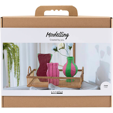 Firma Creativ https: www.cchobby.nl maxi-hobbyset-boetseren-vazen-van-papier-mache-diverse-colors-1-doos