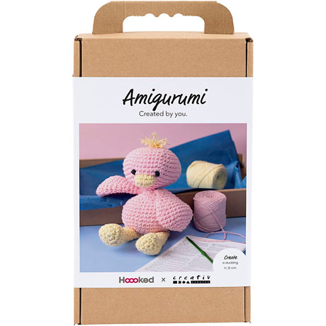 Firma Creativ https: www.cchobby.nl hobbyset-amigurumi-duck-lightpink-lightyellow-1-box