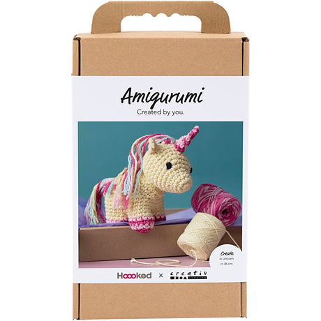 Firma Creativ https: www.cchobby.nl hobbyset-amigurumi-unicorn-rainbowcolors-1-box