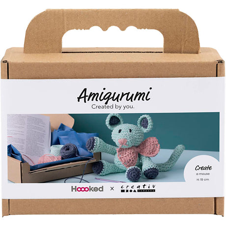 Firma Creativ https: www.cchobby.nl hobbyset-amigurumi-mouse-mint-1-doos