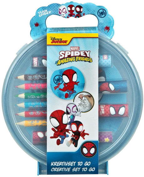 Zestaw kreatywnych kolorowanek Undercover Spider z naklejkami i kolorowanką.