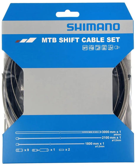 Zestaw kablowy Shimano SET RACE STAL nierdzewna - czarny