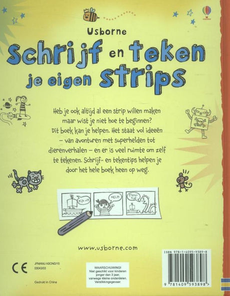 Schrijf en teken je eigen strips. 8+ | 2 stuks