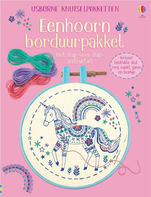 Eenhoorn borduurpakket. 7+ | 2 stuks