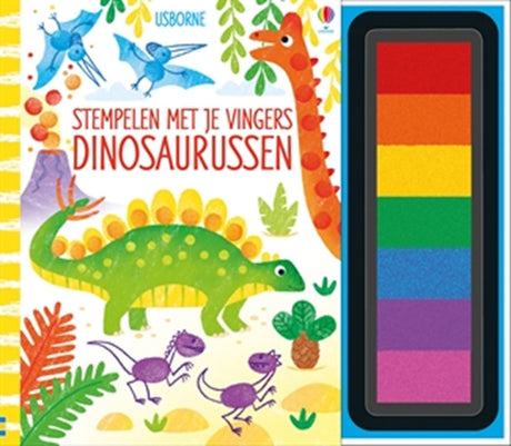 Wydawcy Wpg stemplują palcami - dinozaury
