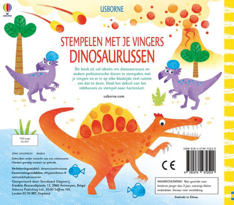Wydawcy Wpg stemplują palcami - dinozaury
