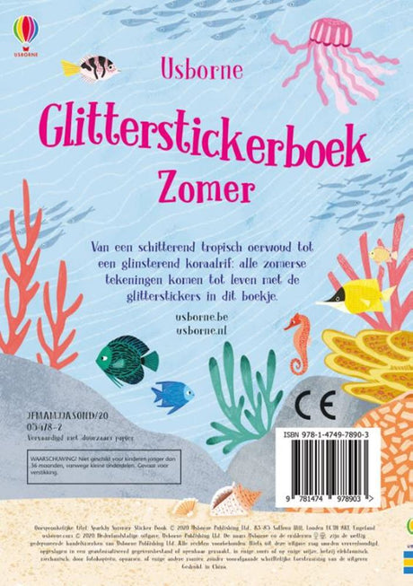 Glitterstickerboek zomer. 3+ | 2 stuks