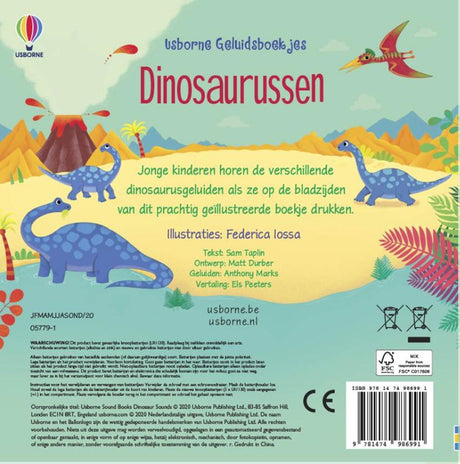 Książka dźwiękowa: Dinozaury. 1+