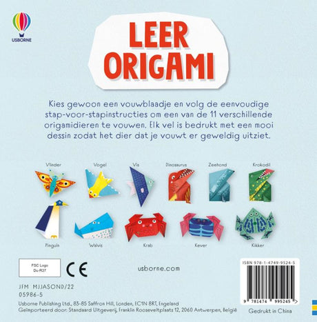 Centralna księgarnia uczy się origami. 7+