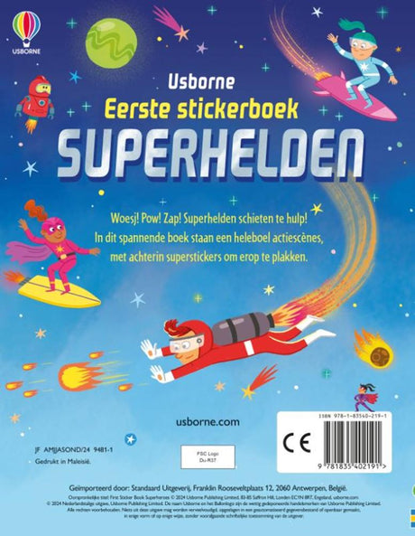 Superhelden. stickerboek. 3+ | 2 stuks