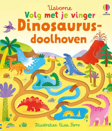 Labirynty dinozaurów. książka tablicowa. 1+