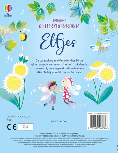 Książka z naklejkami: brokatowe wróżki. 3+