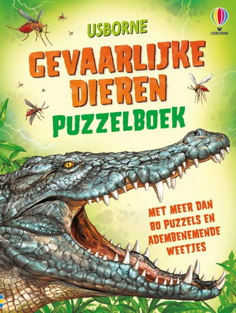 Książka z łamigłówkami: niebezpieczne zwierzęta. 7+