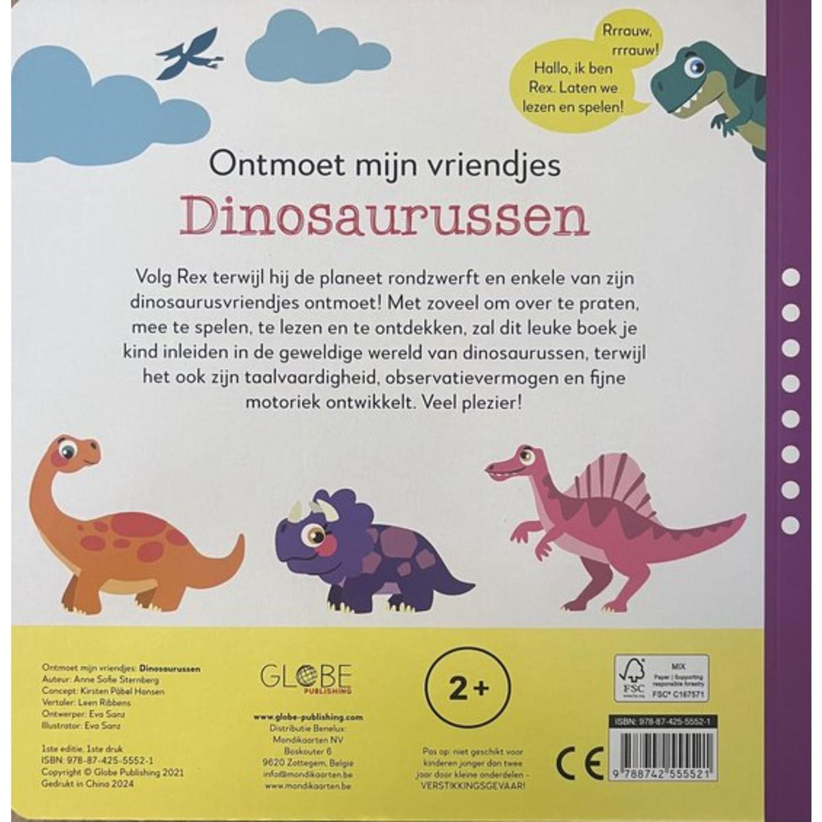 Książka planszowa Poznaj dinozaury moich przyjaciół