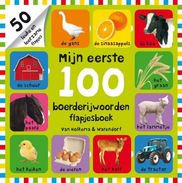 Nl - unieboek mijn eerste 100 boerderijwoorden (karton | 2 stuks