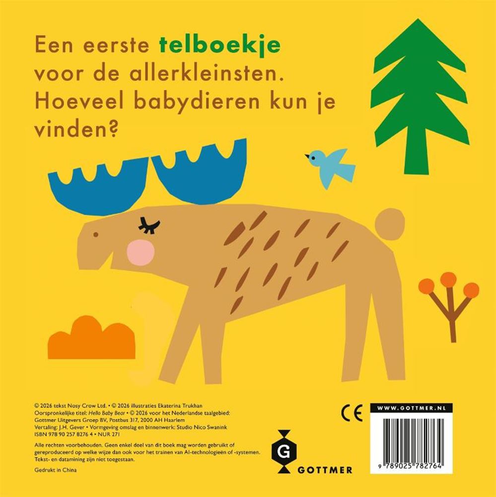Hallo babybeer. schuifboek karton. 1+