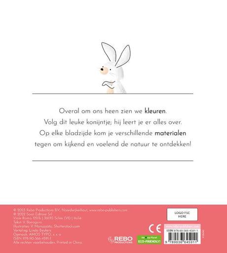 Kolory wydawnictwa Rebo - moja pierwsza książka dotykowa 0+