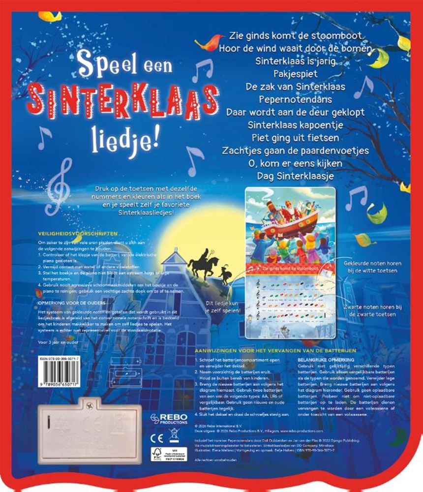 Rebo publishers speel een sinterklaasliedje! - pianoboek