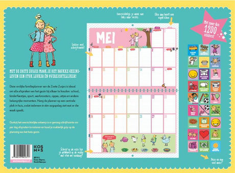Kalenderwinkel de zoete zusjes family planner 2027 -