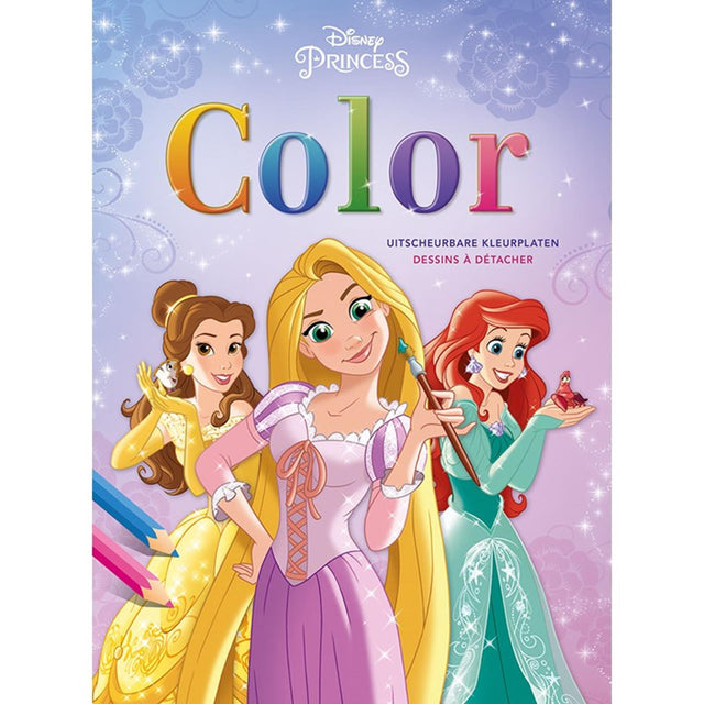 Delta Disney Princess - kolorowanka - blok z wyrywanymi kolorowankami