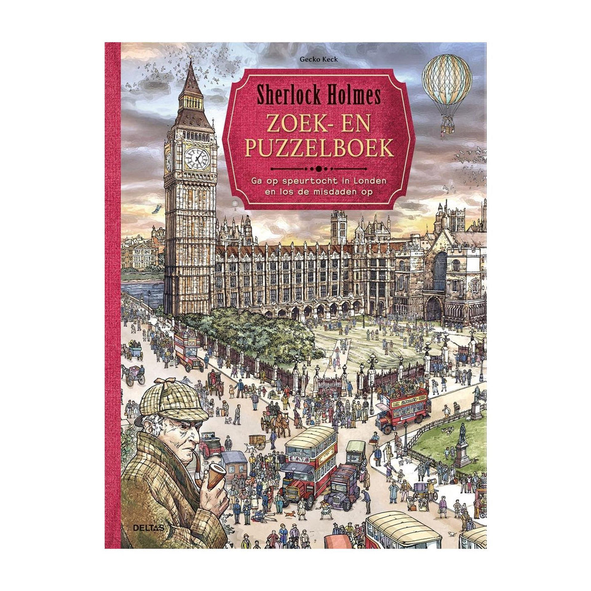 Książka o poszukiwaniach i łamigłówkach Deltas Sherlock Holmes