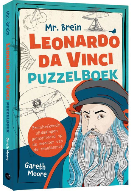 Bbnc uitgevers mr. brein leonardo da vinci puzzelboek - | 2 stuks