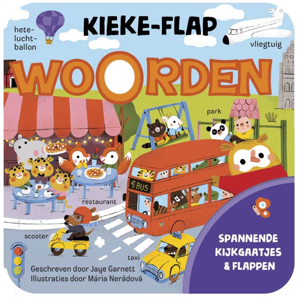 Flapjesboek: słowa typu „peek-a-flap” 2+