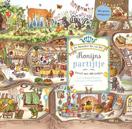 Konijns partijtje puzzel. 6+ | 2 stuks