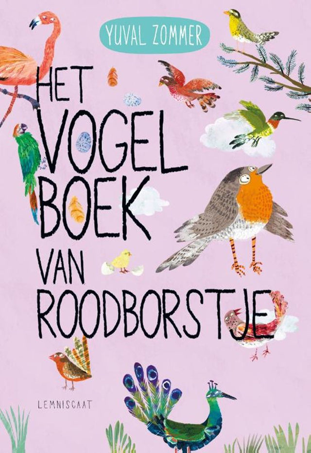 Kartonboekhet vogelboek van roodborstje. | 2 stuks