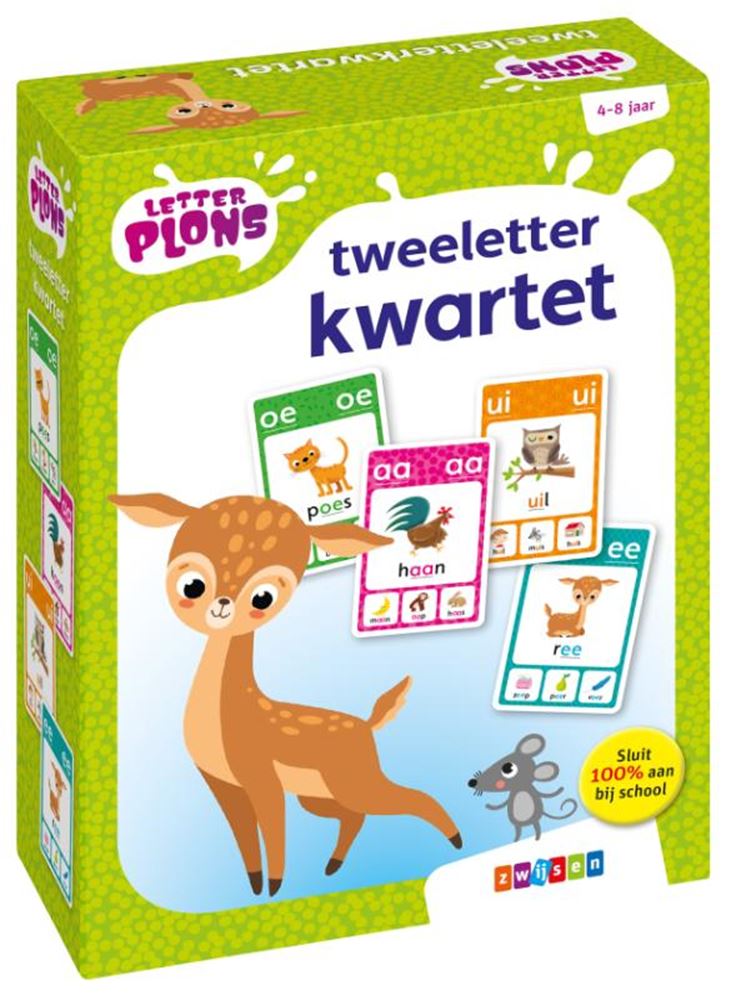 Dwuliterowy kwartet Zwijsen Lettersplon