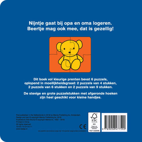 Miffy przebywa u dziadka i babci (puzzlebo