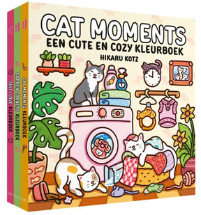 Cozy kleurboekenpakket. 3 assortie. 6+