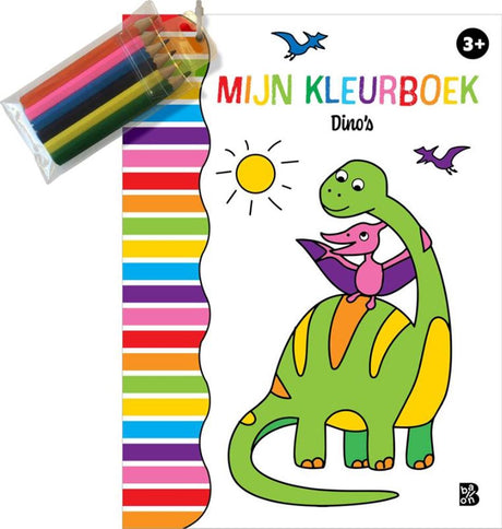 Balonowa kolorowanka z ołówkami - dinozaury