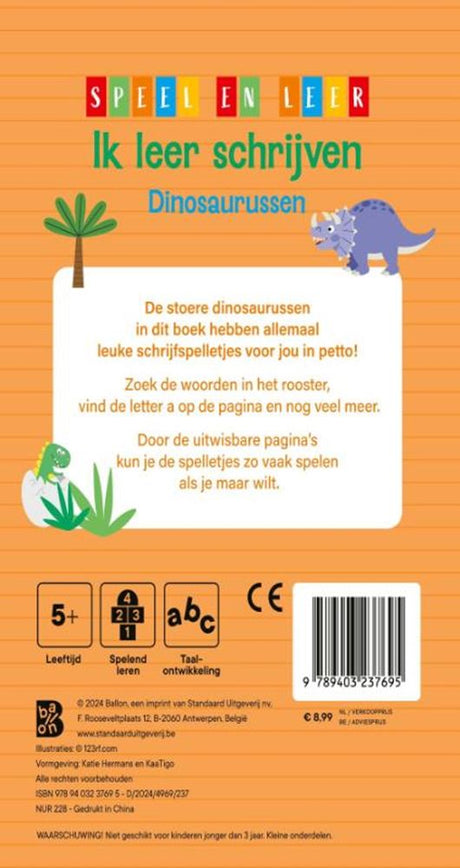 Uczę się pisać o dinozaurach 5+