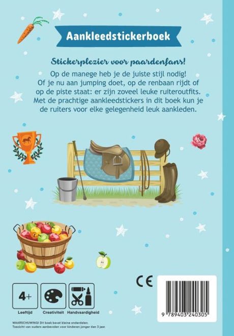 Książka z naklejkami wydawcy Standard mini fashionistki: konie 4+