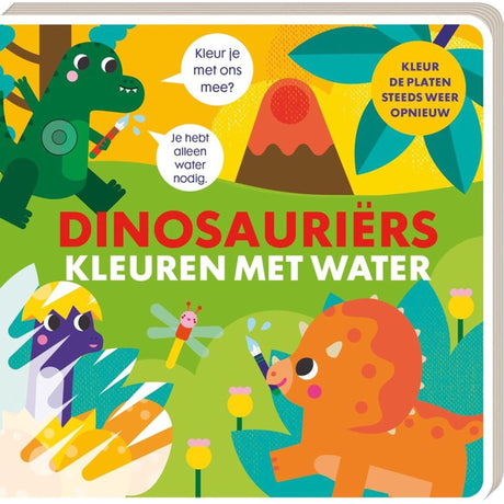 Kolorowanki z wodą - dinozaury