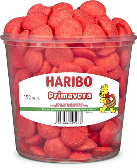 Haribo pianka Primavera truskawki (150 sztuk)